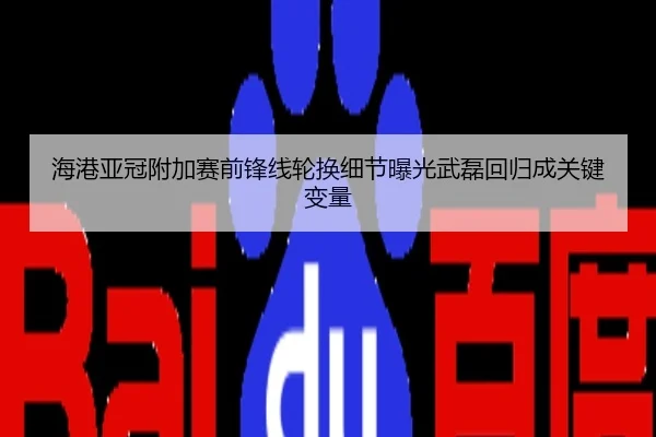 海港亚冠附加赛前锋线轮换细节曝光武磊回归成关键变量